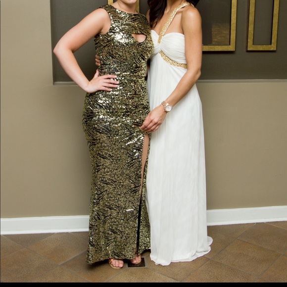Bettie Page Dresses & Skirts - Gold vintage evening gown